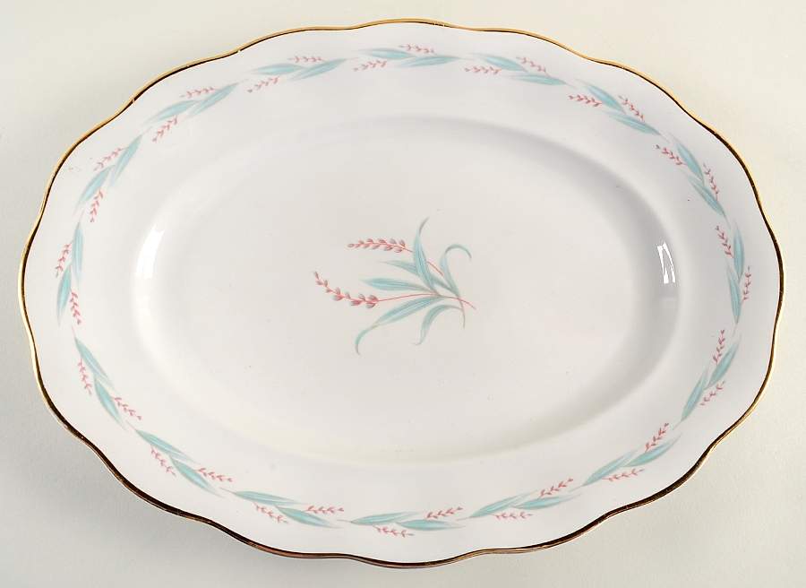 Celina (Gold Trim) 13" Oval Serving Platter by Favolina-Karolina-1
