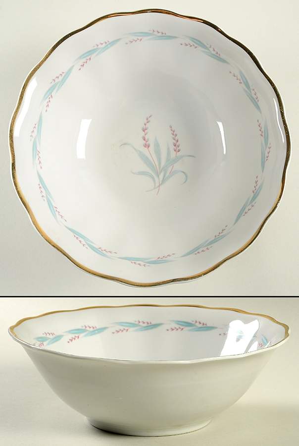 Celina (Gold Trim) 9" Round Vegetable Bowl by Favolina-Karolina-1