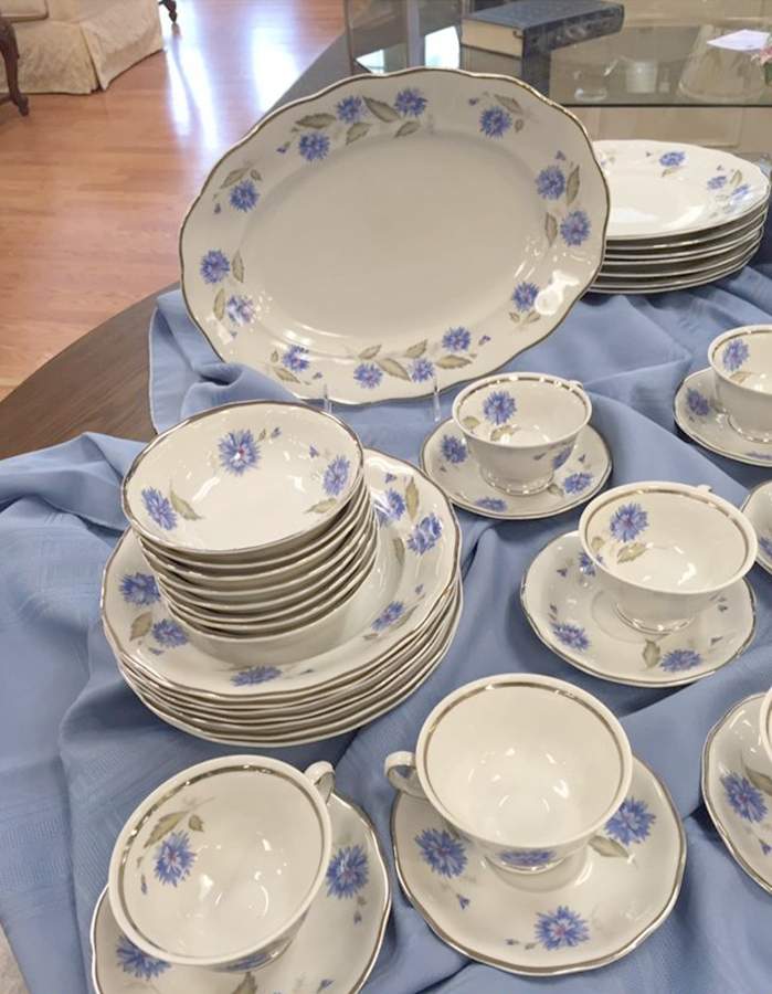 Celeste Footed Cup & Saucer Set by Favolina-Karolina-1