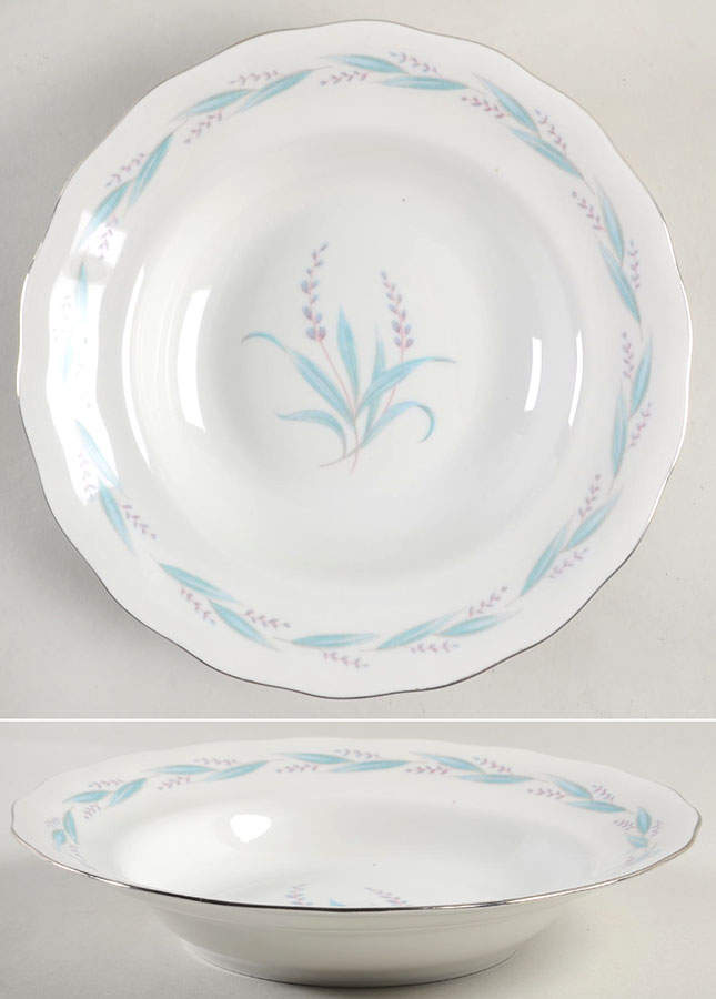 Celina (Platinum Trim) Rim Soup Bowl by Favolina-Karolina-1