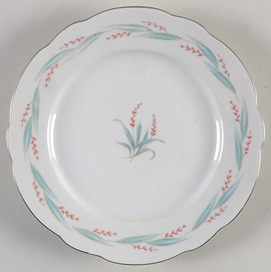 Celina (Platinum Trim) Dessert/Pie Plate by Favolina-Karolina-1