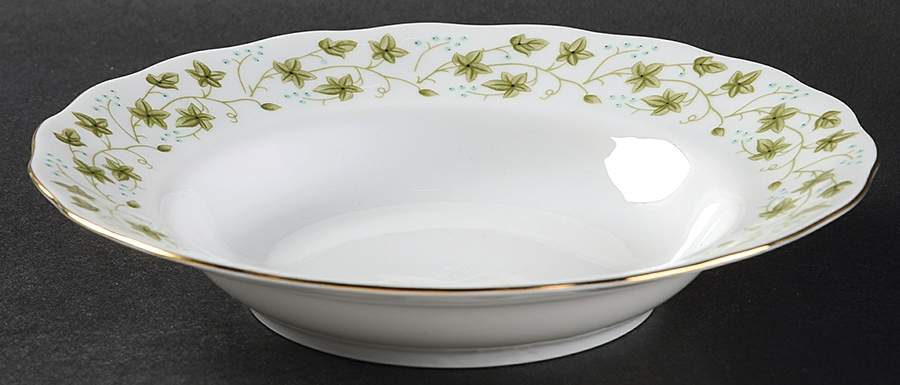 Diana (1-16" Gold Trim) Rim Soup Bowl by Favolina-Karolina-1