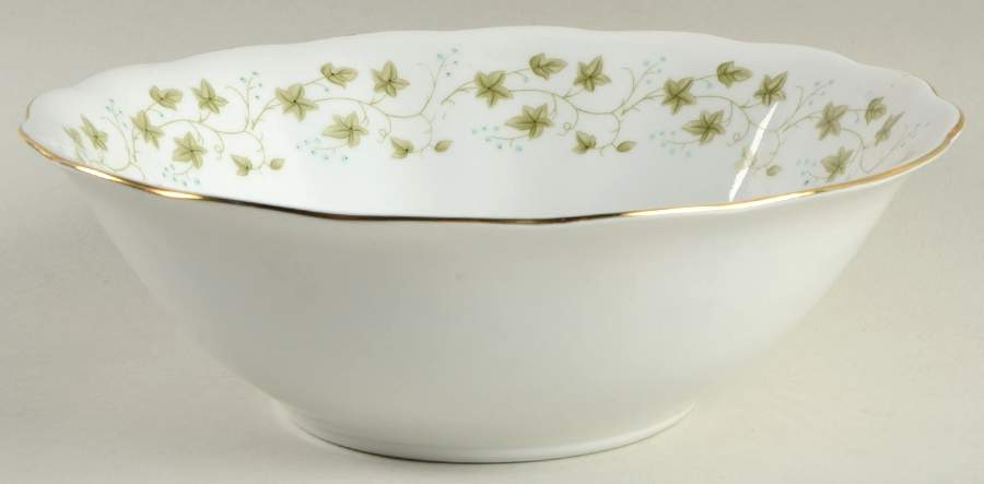 Diana (1-16" Gold Trim) 9" Round Vegetable Bowl by Favolina-Karolina-1