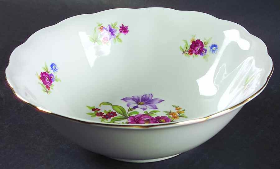 Meisen Flower 9" Round Vegetable Bowl by Favolina-Karolina-1