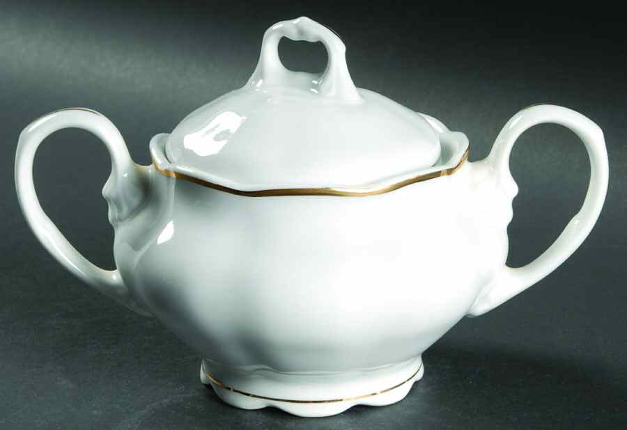 Golden Wedding Sugar Bowl & Lid by Favolina-Karolina-1