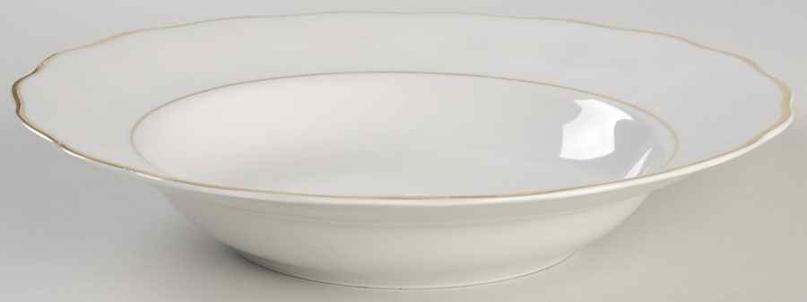 Golden Wedding Rim Soup Bowl by Favolina-Karolina-1