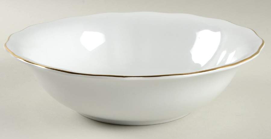 Golden Wedding 9" Round Vegetable Bowl by Favolina-Karolina-1