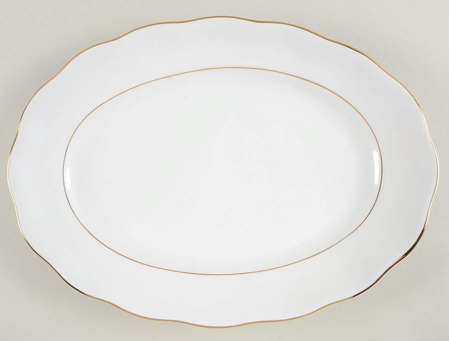 Golden Wedding 13" Oval Serving Platter by Favolina-Karolina-1