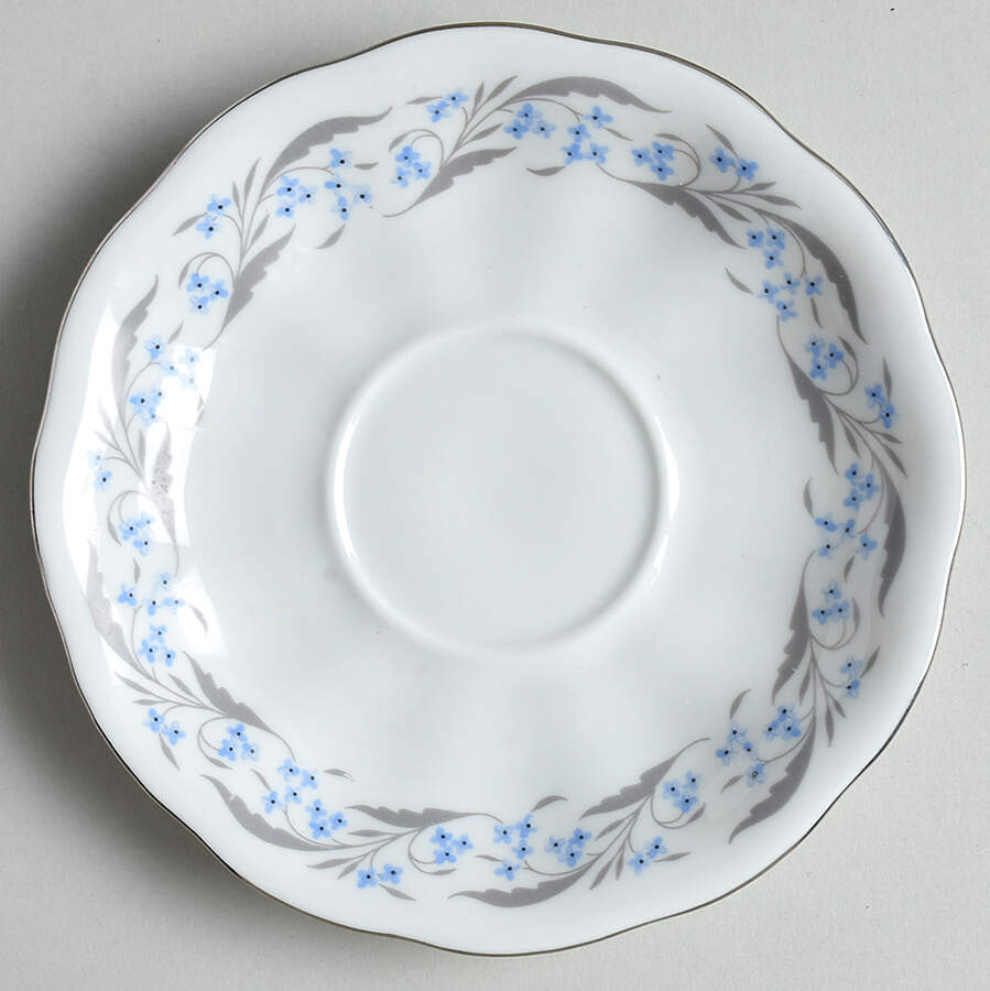 Harmony (Platinum Trim) Saucer for Footed Cup by Favolina-Karolina-1
