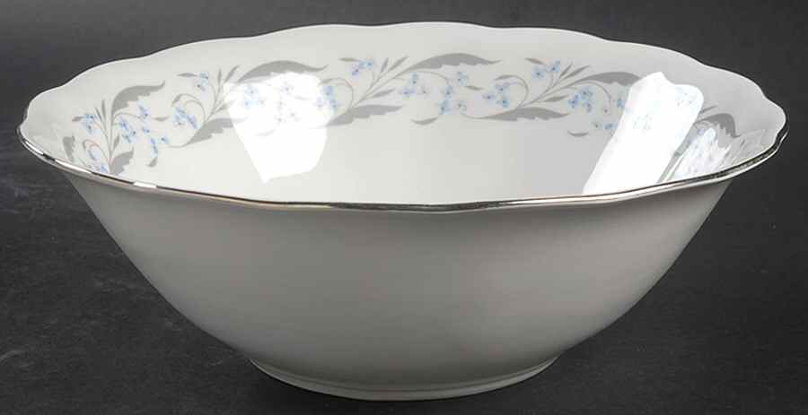 Harmony (Platinum Trim) 9" Round Vegetable Bowl by Favolina-Karolina-1