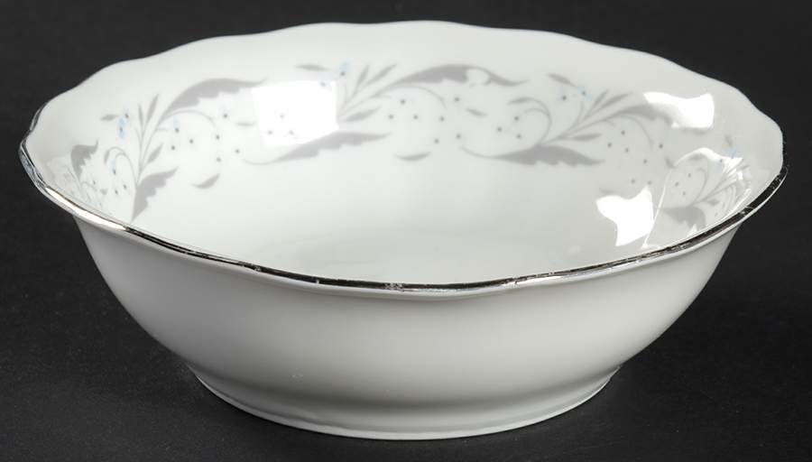 Harmony (Platinum Trim) Fruit/Dessert (Sauce) Bowl by Favolina-Karolina-1