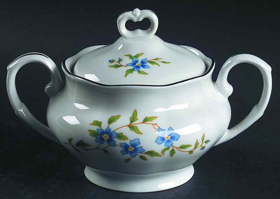 Maria (Platinum) Sugar Bowl & Lid by Favolina-Karolina-1