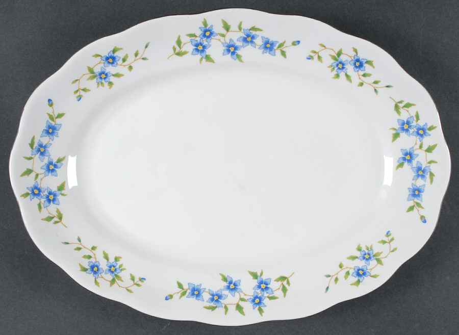 Maria (Platinum) 13" Oval Serving Platter by Favolina-Karolina-1