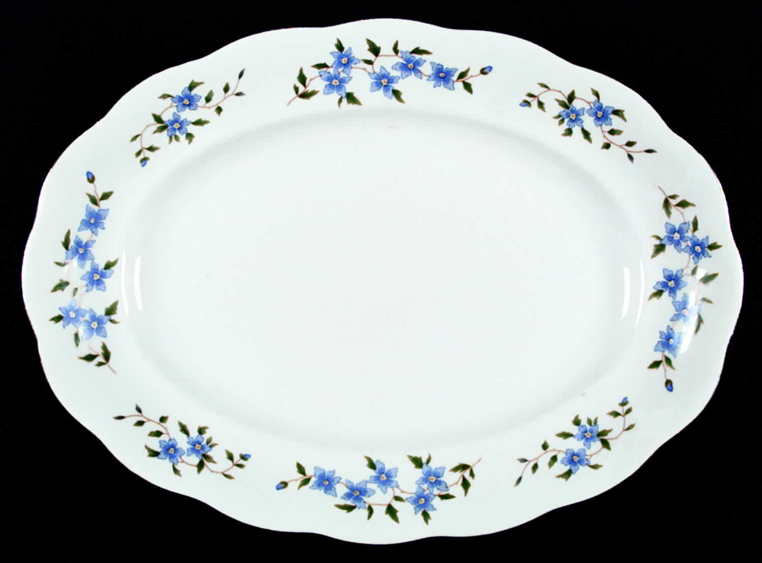 Maria (Gold Trim) 13" Oval Serving Platter by Favolina-Karolina-1