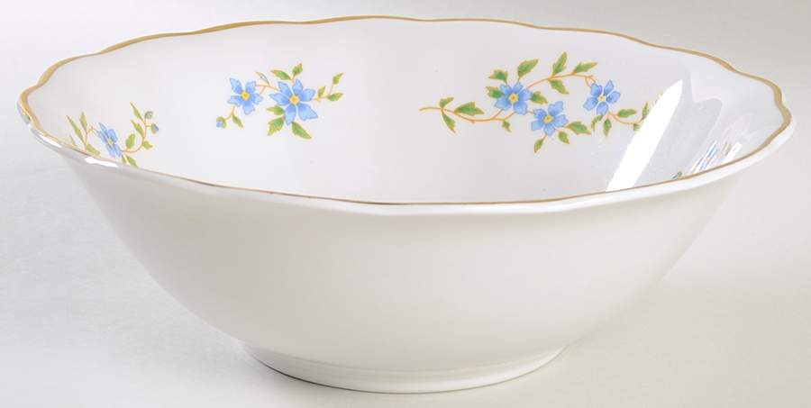 Maria (Gold Trim) 9" Round Vegetable Bowl by Favolina-Karolina-1