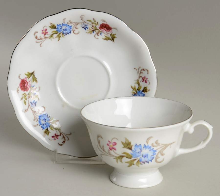 Marjorie Footed Cup & Saucer Set by Favolina-Karolina-1