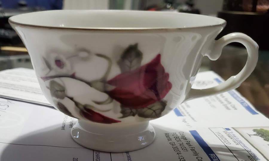 Old Rose Footed Cup by Favolina-Karolina-1