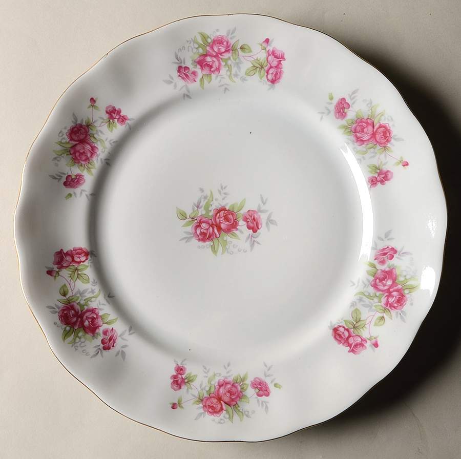 Rosebud Red Dinner Plate by Favolina-Karolina-1