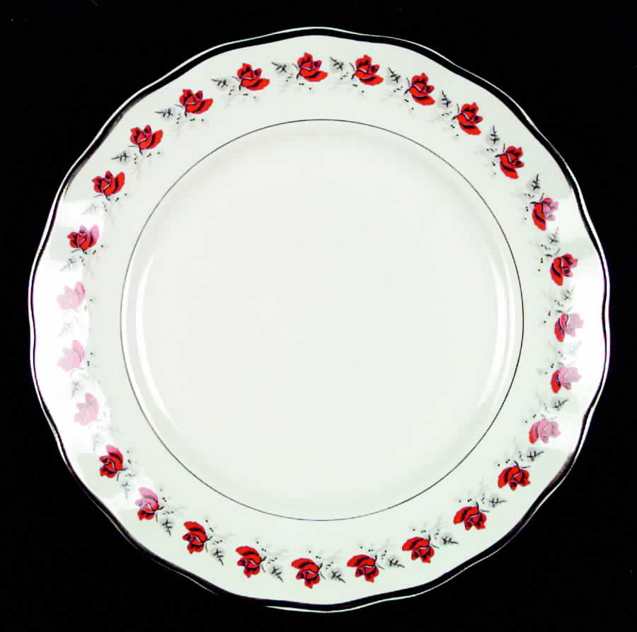 Rosepath Dinner Plate by Favolina-Karolina-1