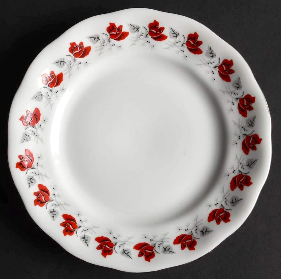 Rosepath Bread & Butter Plate by Favolina-Karolina-1