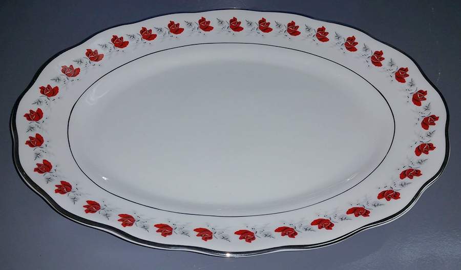 Rosepath 13" Oval Serving Platter by Favolina-Karolina-1