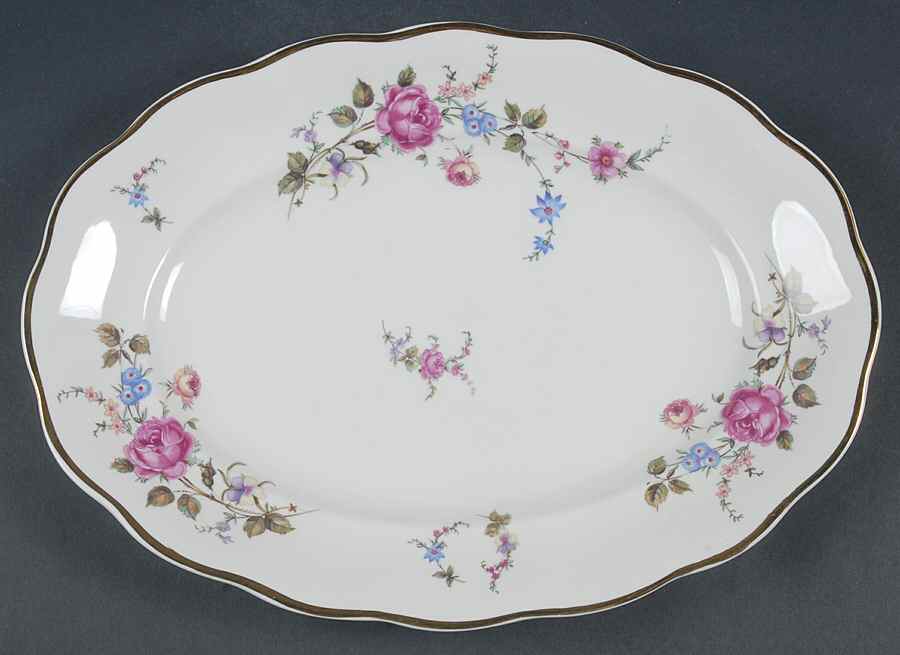 Sheraton Rose 13" Oval Serving Platter by Favolina-Karolina-1