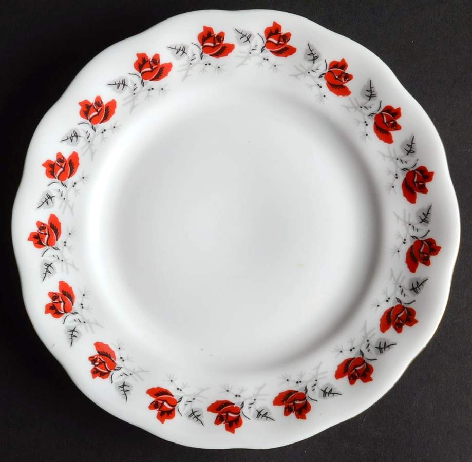 Trailing Rose Bread & Butter Plate by Favolina-Karolina-1