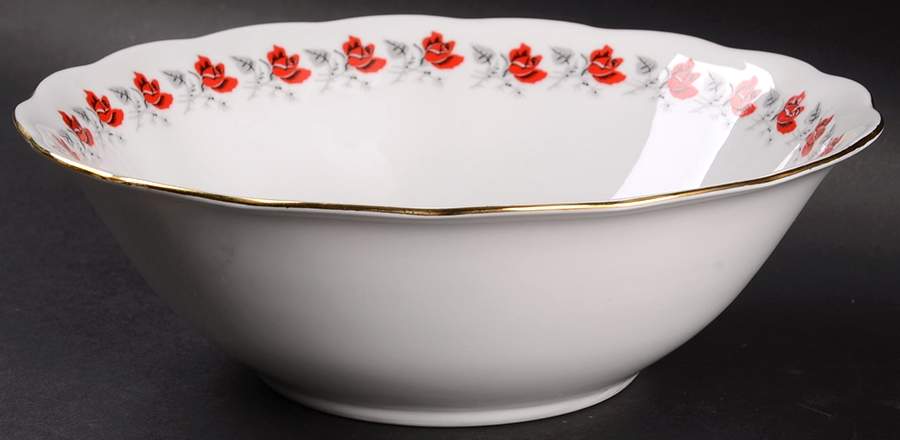 Trailing Rose 9" Round Vegetable Bowl by Favolina-Karolina-1
