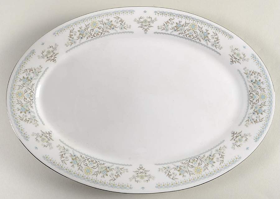 CX934 14" Oval Serving Platter by China (Made in China)-1