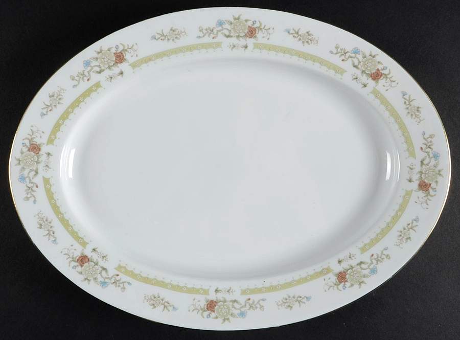 FCC18 12" Oval Serving Platter by Fine China of China-1