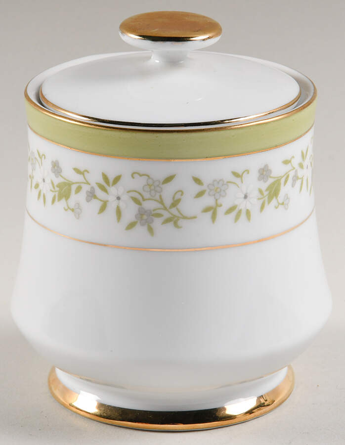 Alicia Sugar Bowl & Lid by Fine China of Japan-1