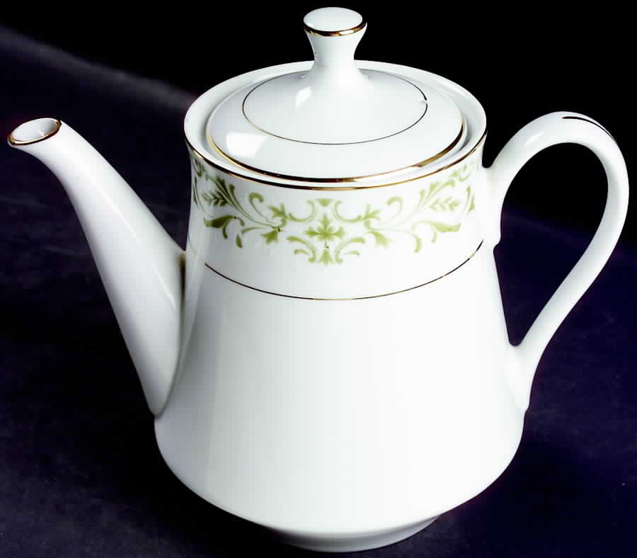 Allegro Green Teapot & Lid by Gambles Import-1