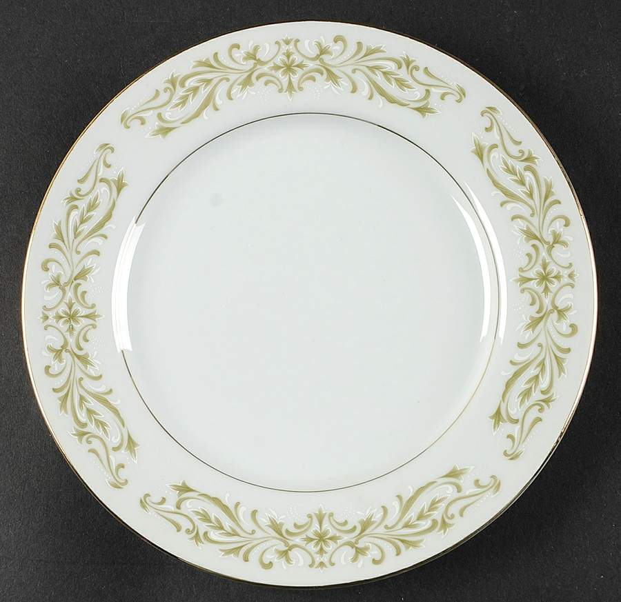 Allegro Green Salad Plate by Gambles Import-1