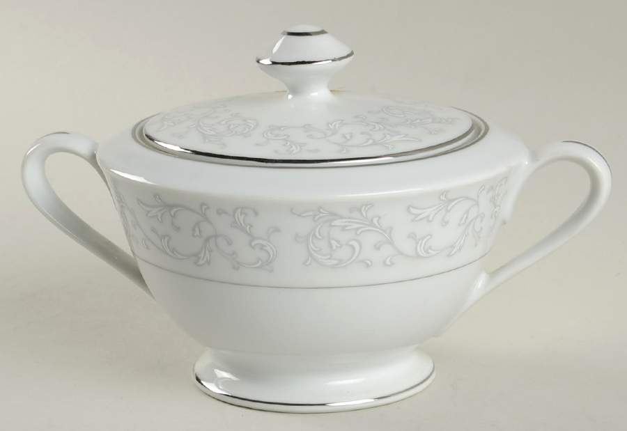 Allene Sugar Bowl & Lid by Fine China of Japan-1
