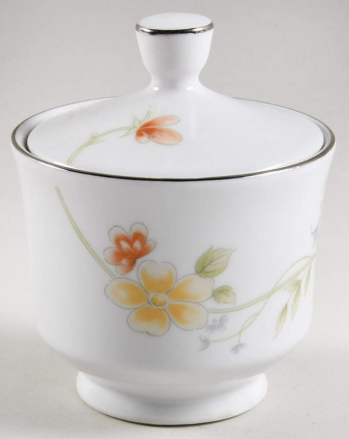 Annabelle Sugar Bowl & Lid by Fine China of Japan-1