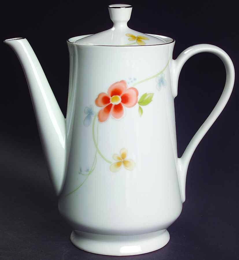 Annabelle Coffee Pot & Lid by Fine China of Japan-1