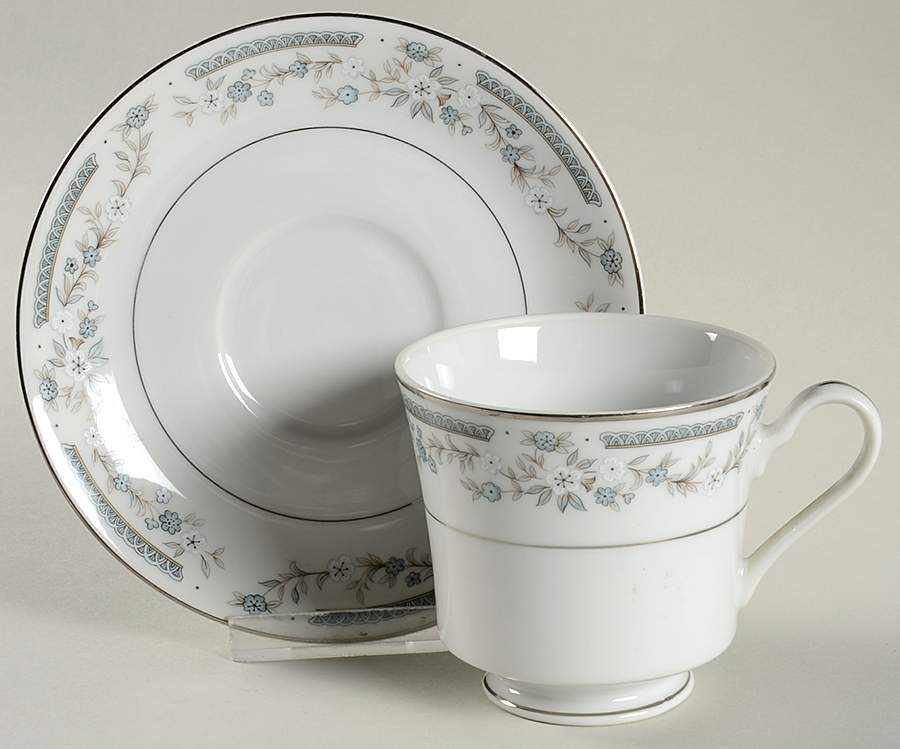 Aragon Footed Cup & Saucer Set by Fine China of Japan-1