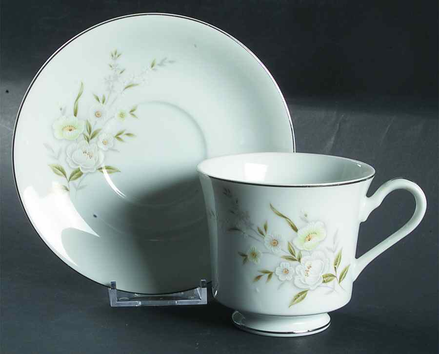Audrey Footed Cup & Saucer Set by Fine China of Japan-1
