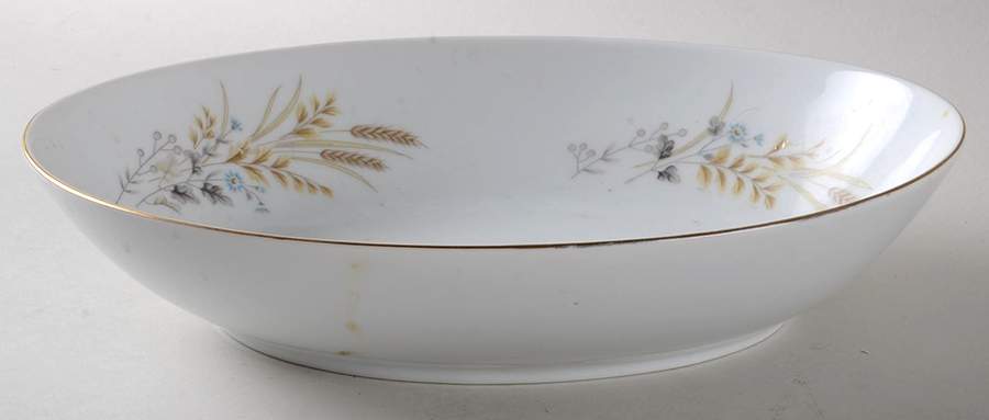 Autumn Wheat 10" Oval Vegetable Bowl by Fine China of Japan-1