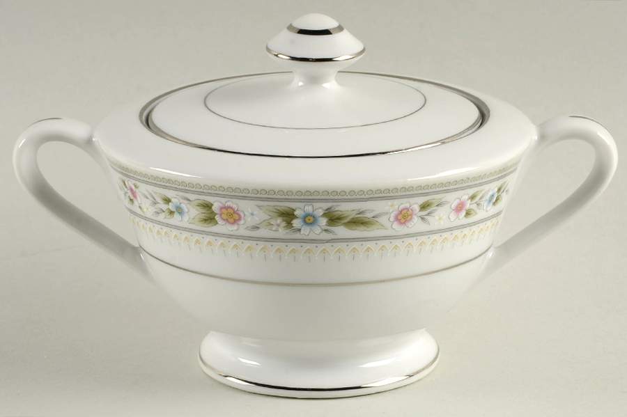 Ballet Sugar Bowl & Lid by Fine China of Japan-1
