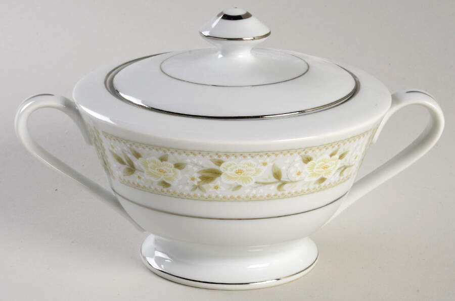 Barclay Sugar Bowl & Lid by Fine China of Japan-1