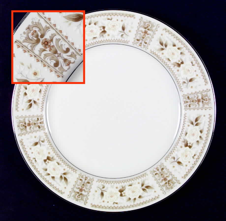 Barclay Dinner Plate by Fine China of Japan-1