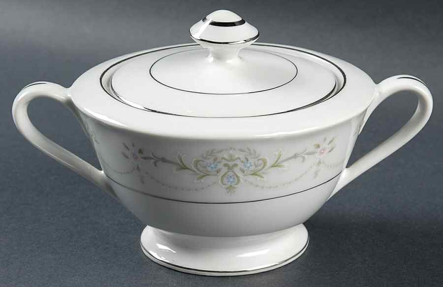 Barbara Sugar Bowl & Lid by Fine China of Japan-1