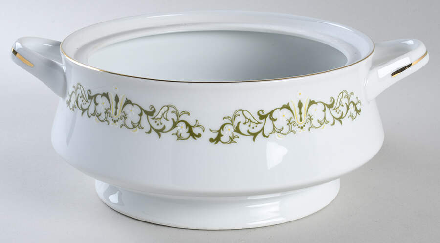 Bell Flower Round Vegetable No Lid by Fine China of Japan-1