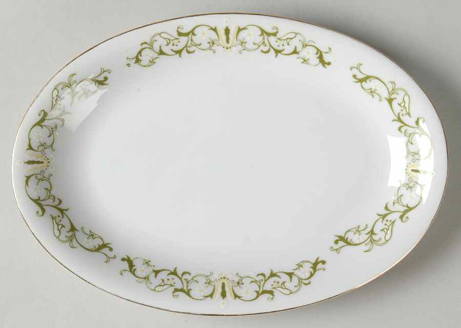 Bell Flower Relish/Gravy Underplate by Fine China of Japan-1