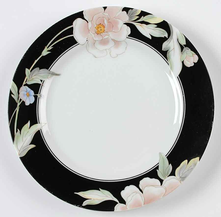 Black Magic Salad Plate by Fine China of Japan-1