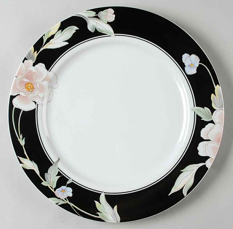 Black Magic 12" Chop Plate (Round Platter) by Fine China of Japan-1