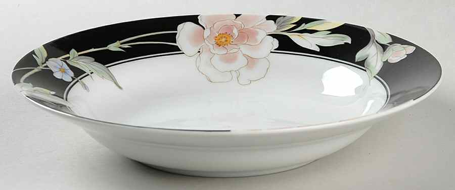 Black Magic Rim Soup Bowl by Fine China of Japan-1