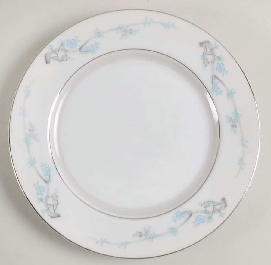 Blue Plum Salad Plate by Fine China of Japan-1