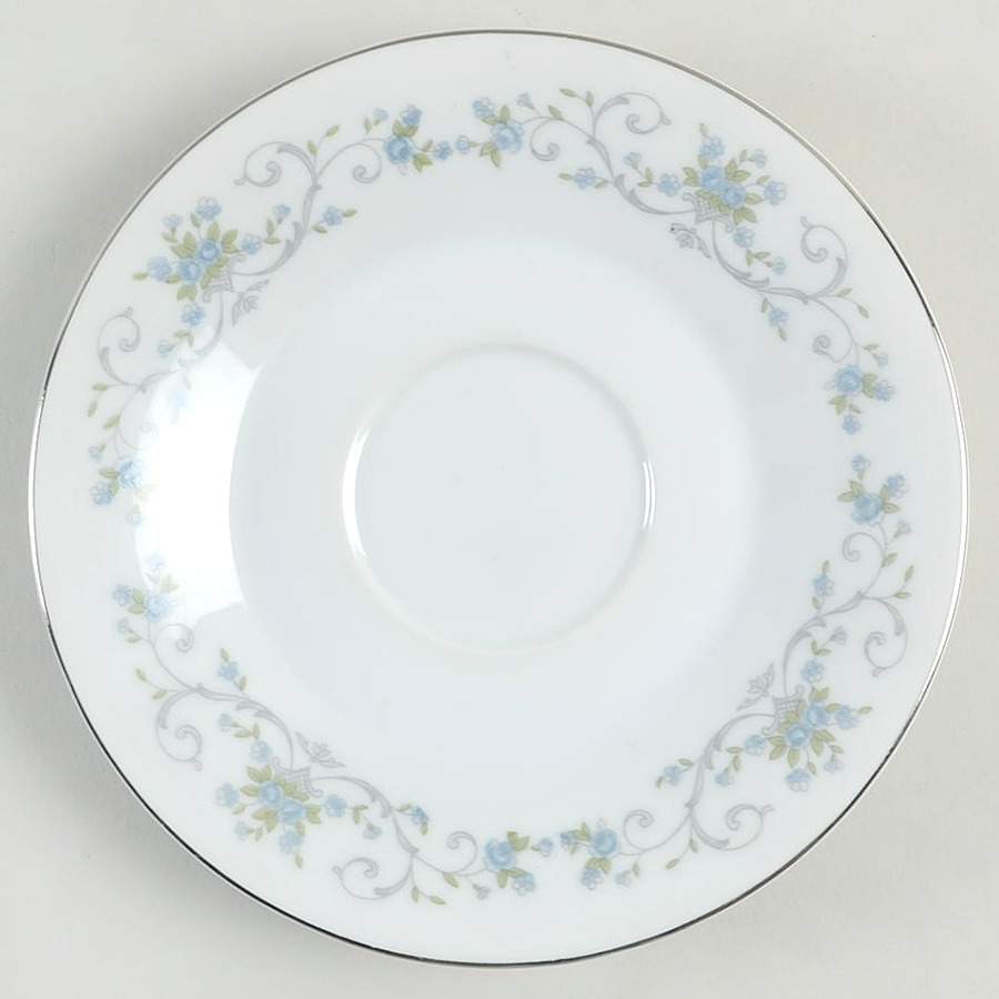 Blue Rose Saucer by Fine China of Japan-1